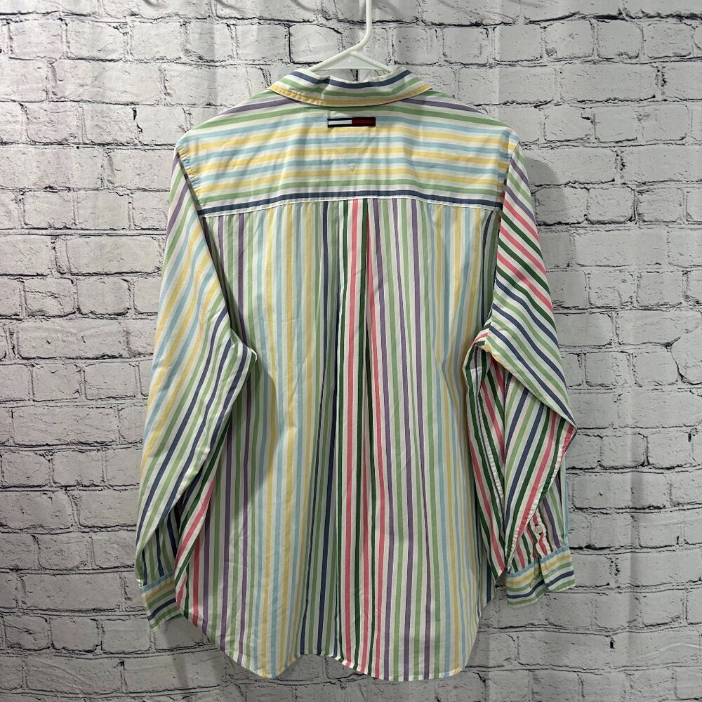 LADIES Tommy Hilfiger cotton long sleeved shirt Size 14 - Picture 2 of 3